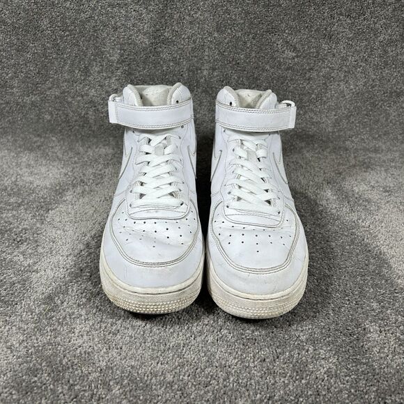 Nike Air Force 1 Mid \'07 CW2289-111 Mens Size 11 Triple White Basketball Shoes main image 6
